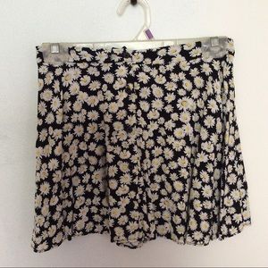 Daisy print skater skirt